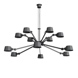 Tonone - BOLT CHANDELIER 12 ARMS - midnight grey
